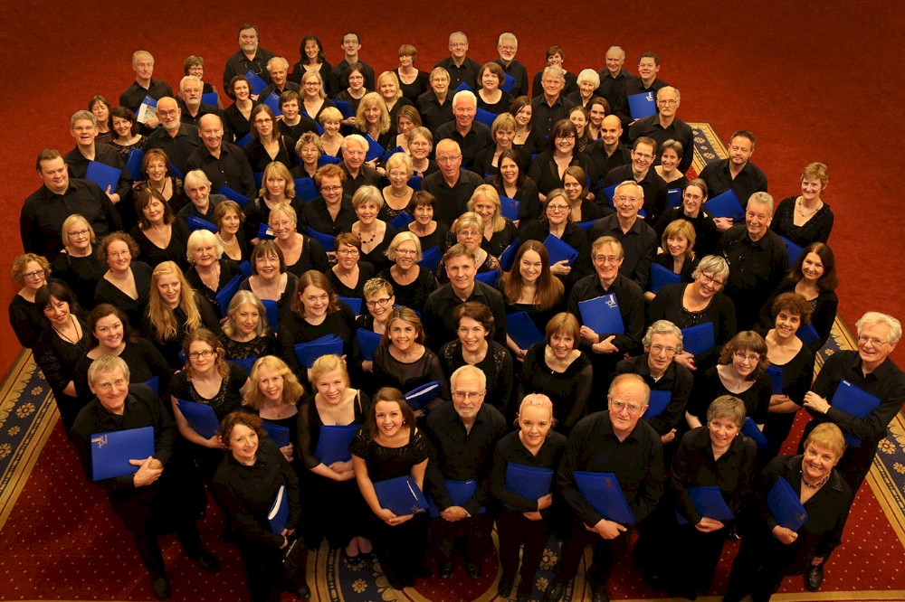 Some members of the Chorus in 2015 before a concert